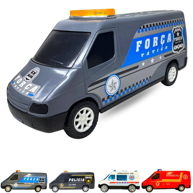 Carrinho De Brinquedo Bombeiro Resgate Policia Ambulância - Força Tática (For