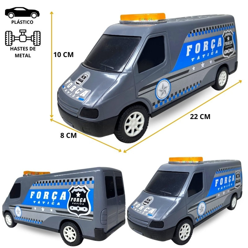 Carrinho De Brinquedo Bombeiro Resgate Policia Ambulância - Força Tática (For