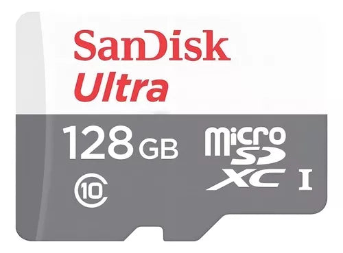 Cartão de Memória SanDisk Ultra SDSQUNR-128G-GN3MA 128gb Adaptador Micro Sd (V